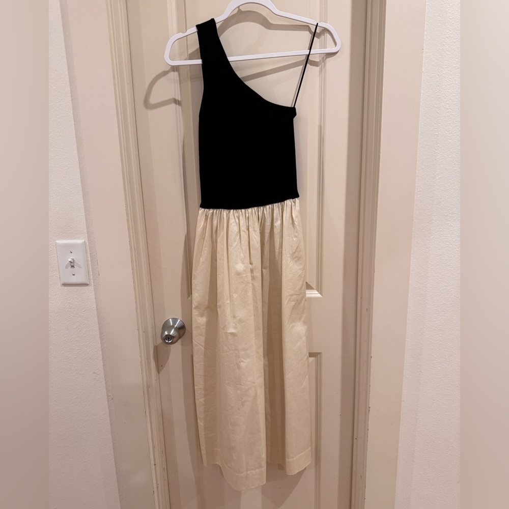Rails Anita Midi Dress One-Shoulder Colorblock